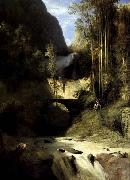 Karl Blechen Gorge at Amalfi oil painting